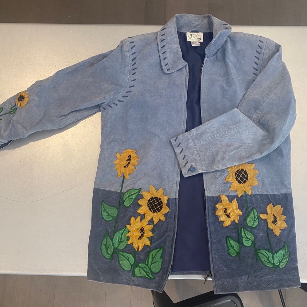 Sunflower Leather Coat